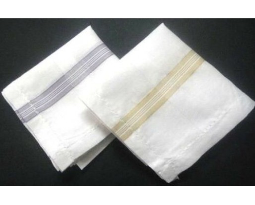 Men White Groom Big Handkerchief Hanky For Monogramming Embroidery Wedding Gift